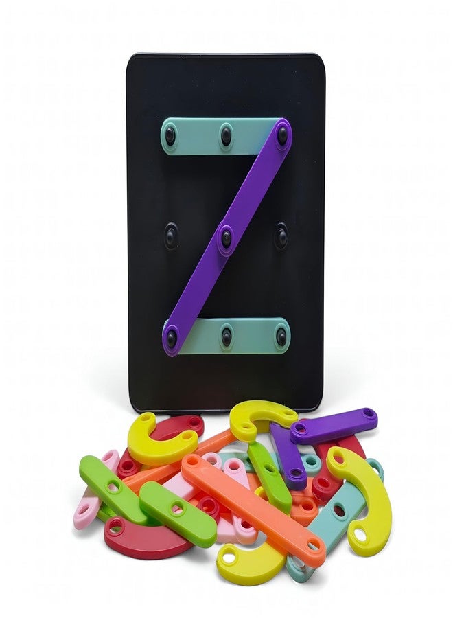 ROSTON Alphabet Puzzles for Kids Alpha Numeric Games for Children alphabetic Games Puzzle numer and Shape Construction - Image 1